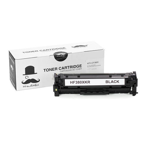 Remanufacturé HP 312X CF380X noire - Moustache®