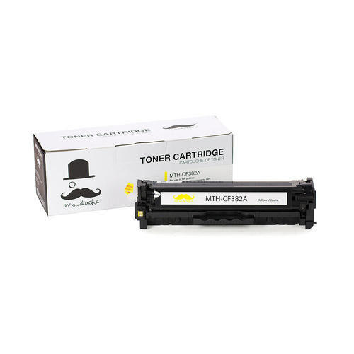 Remanufacturé HP 312A CF382A jaune - Moustache®